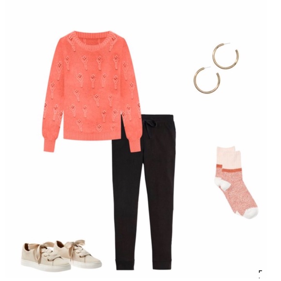 LOFT Bobble Pointelle Sweater - Picture 2 of 3